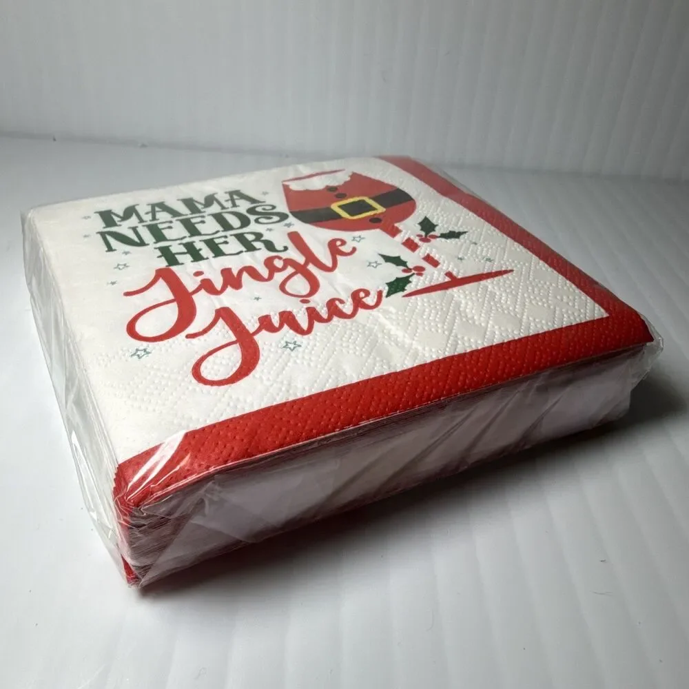 Mistle Bow 3-Ply Cocktail Paper Napkins 